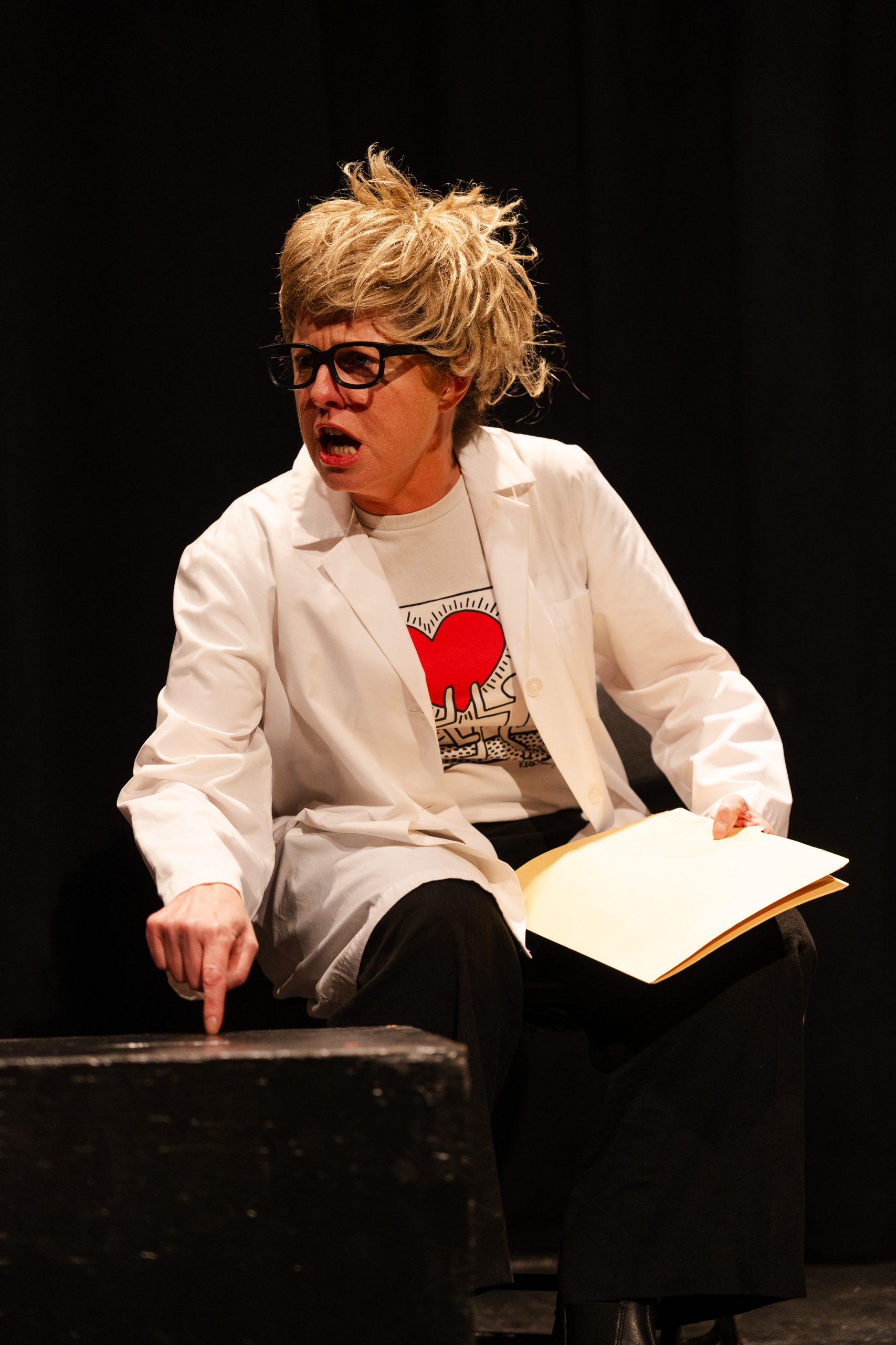 Heidi Lynne Weeks playing Dr Terry D Paul_New Faces Character Showcase for Just for Laughs